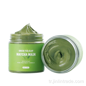 Özelleştirilmiş Yüz Yeşil Çay Matcha Çamur Kil Maskesi